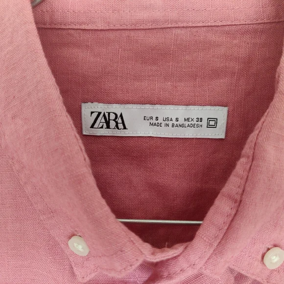 Men Zara Cotton Linen Shirt, S, Newer worn - Picture 3 of 6